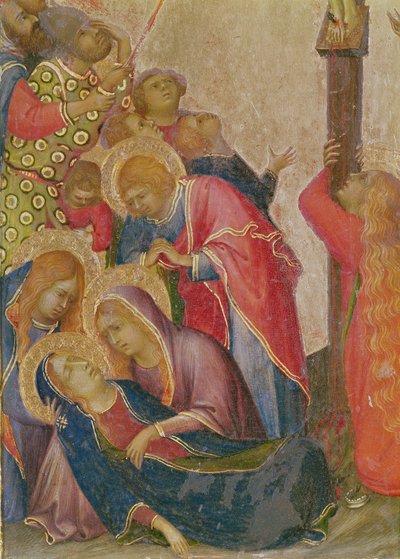 Der Lanzenstich (Detail) von Simone Martini